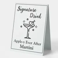 Signature Drink Sign for Wedding Bar Martini