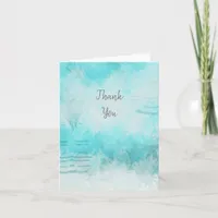 Abstract Thank You Note Card