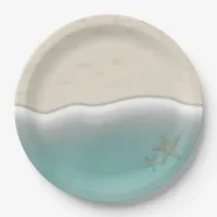 Sandy Beach Shoreline Seaside Party Paper Plates