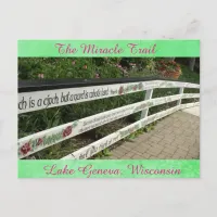 The Miracle Trail, Lake Geneva, Wisconsin Postcard