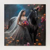 Enchanted Bride and Her Steed Jigsaw Puzzle