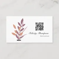 Trendy Brush Strokes Collage Business Card