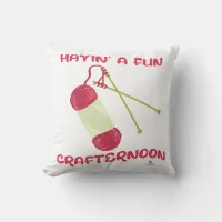 Cool Crafternoon Crafty Hobby DIY Love Throw Pillow