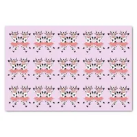 Cute and funny dancing cows    tissue paper