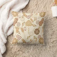 Bakery Bliss: Artisan Bread & Barley, Beige Throw Pillow