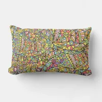 Geometrical Colorful Modern Patchwork Pattern Lumbar Pillow