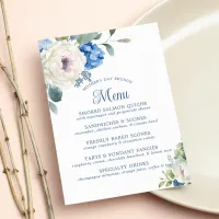 Hydrangea Rose Floral Mother's Day Brunch Menu