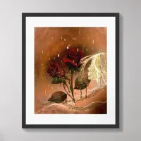 Lovely Autumn Roses  Framed Art
