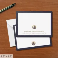 Professional Gold Logo Business Note Card