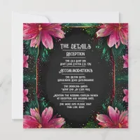 Vibrant Floral Wedding Invitation