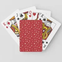 Christmas Trees and Snowflakes Playing Cards