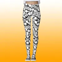 Gothic Grunge Skulls Patterned Leggings