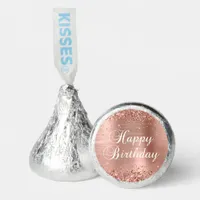 Glittery Rose Gold Foil Happy Birthday Hershey&#174;'s Kisses&#174;