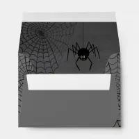 Trick or Treat Typography w/Spiders ID680 Envelope
