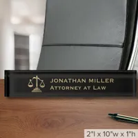 Professional Attorney at Law Desk Name Plate