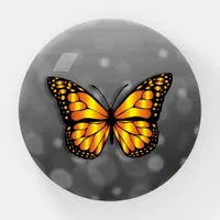 Pretty Orange and black Monarch Butterfly Paperweight