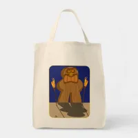 Giant Tiki Game Piece Cartoon Art Tote Bag