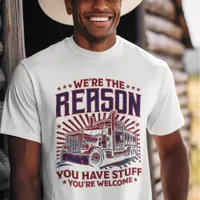 Trucker embodying road spirit! T-Shirt