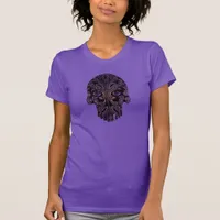 Filigree Skull in Shades of Purple T-Shirt