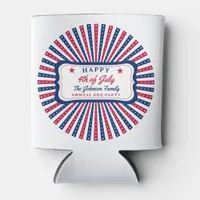 July 4th Custom American Family Summer BBQ Party Can Cooler