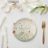 Spring Flowers Paper Plates