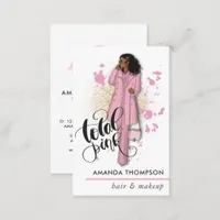 Chic Pink Beauty Fashion Business Card