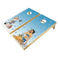 Sexy Retro Pin Up Swimsuit Lady Corn Hole Game Set