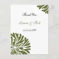 green and white ThankYou Cards