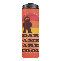 Cool Fun Board Games Meeple Cartoon  Thermal Tumbler