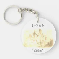 *~* "LOVE"  Sepia Crystals Events  SWAG Weddings Keychain