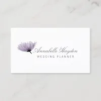 watercolor purple FLORAL business cards