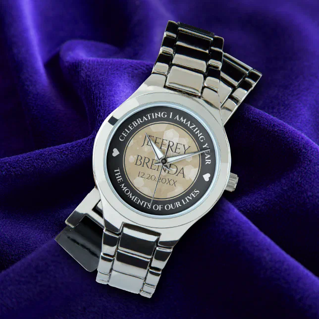 Elegant 1st Paper Wedding Anniversary Celebration Watch