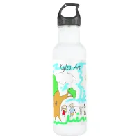 Add your Child's Artwork to this Stainless Steel Water Bottle