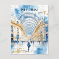 Milan Italy Travel Postcard