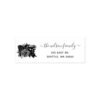 Rustic Pine Cone Fir  Holidays Return Address Self-inking Stamp