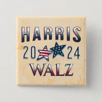 Kamala Harris and Tim Walz 2024 Button