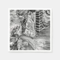 Colorado Rocky Mountains River Crystal Mill Napkins