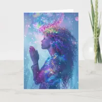 *~* SC4 Magical Woman Prayer Esoteric BLANK Thank You Card