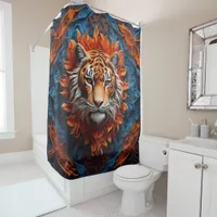 Wild Animals Portrait Reflections  Shower Curtain