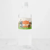 Woodland Creatures Baby Shower Water Bottle Labels