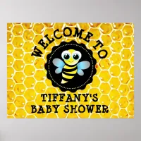 Personalized Bumblebee or Honey Bee Themed Poster