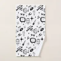 Retro Pop 1950's Style Nostalgic Graphics  Hand Towel