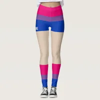 Bisexual Pride Faux Shorts & Legs  Leggings