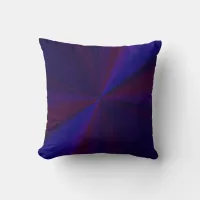 Circular Gradient Patchwork Blue to Purple Throw Pillow