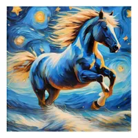 Blue Horse Acrylic Print