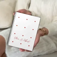 Custom Love Heart Notebook - for Couples