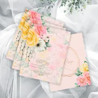 Rose Garden Wedding Multi-Color ID764 RSVP Card