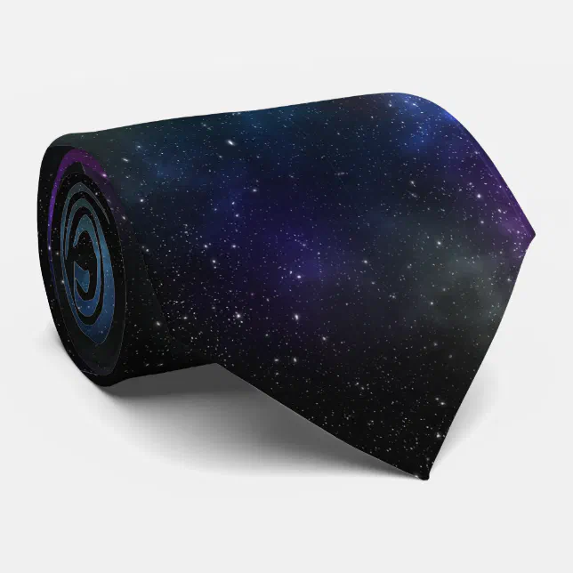 Starfield with Multicolored Cosmic Dust Tie