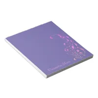 Elegant, Vintage, Victorian Purple  Personalized Notepad