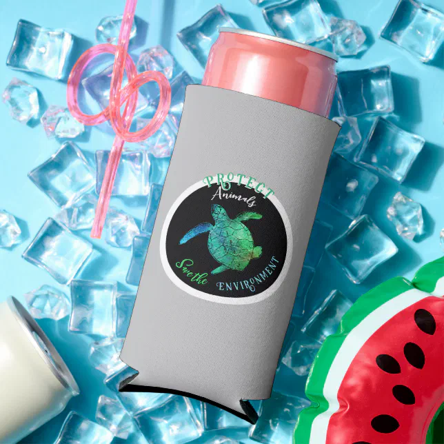 Marine life sentinel seltzer can cooler